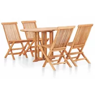 Meble ogrodowe - Drewniany stół i krzesła na taras, balkon - Trivo 3X - miniaturka - grafika 1