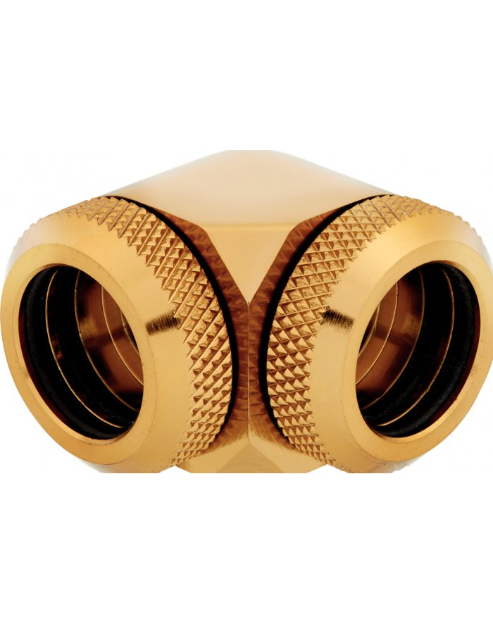 CORSAIR Hydro X XF HL 2-PK 90 ° 14mm 14mm OD CF, Gold