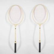 Badminton Drewniany 65 Cm. W Siatce