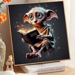 TEMU 1 szt. Bros, Harry Potter, 5D DIY Okrągły Pełny zestaw diamentów, Sztuka diamentu, Idealny prezent do dekoracji pokoju i domu, Odpowiedni dla - Rękodzieło - miniaturka - grafika 1