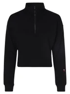 Bluzy damskie - Tommy Hilfiger Damska bluza nierozpinana Kobiety Materiał dresowy niebieski jednolity, S - miniaturka - grafika 1