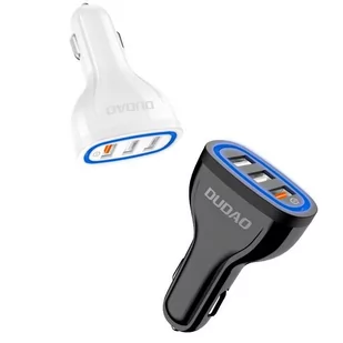 Dudao ładowarka samochodowa szybkie ładowanie Quick Charge 3.0 QC3.0 2.4A 18W 3x USB biały (R7S white) - Ładowarki samochodowe - miniaturka - grafika 4