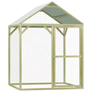 VidaXL Klatka dla drobiu, 1,5x1,5x2 m, impregnowane drewno sosnowe - Akcesoria do hodowli zwierząt - miniaturka - grafika 1