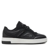 Sneakersy damskie - Sneakersy Calvin Klein Jeans Basket Cupsole Low Mix In Mtl YW0YW01462 Czarny - miniaturka - grafika 1