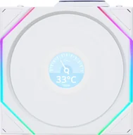 Wentylatory komputerowe - Wentylator Lian Li UNI FAN TL Wireless LCD 120 Reverse Blade biały 12RTLLCD1W1W - miniaturka - grafika 1