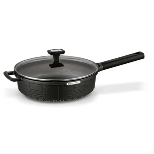 Marmurowa Patelnia Głęboka Z Pokrywką Non Stik Duża Patelnia Indukcja Gaz 28 Cm Starke Pro - Patelnie - miniaturka - grafika 1