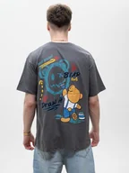 Koszulki męskie - T-SHIRT Koszulka MĘSKA MIŚ FARBA MISIE Z Krótkim Rękawem SZARA MyStars S - miniaturka - grafika 1