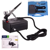 Akcesoria i części modelarskie - Cichy Kompresor Do Aerografu + Aerograf + Wąż Fengda - miniaturka - grafika 1