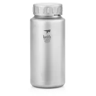 Shakery i bidony sportowe - Butelka Keith Titanium Titanium Sport Bottle 1,2 l Kolor: szary - miniaturka - grafika 1
