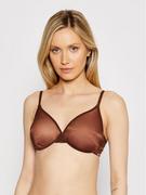 Biustonosze - Gossard Biustonosz z fiszbiną Glossies Sheer Moulded 6271 Brązowy - miniaturka - grafika 1