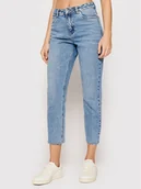 Spodnie damskie - Vero Moda Jeansy Brenda 10247009 Niebieski Straight Fit - miniaturka - grafika 1