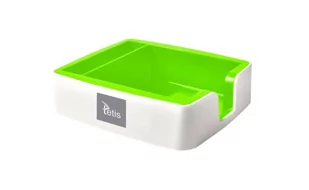 Tetis, Przybornik na karteczki i wizytówki biało-zielony - Przyborniki na biurko - miniaturka - grafika 1