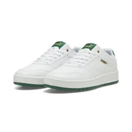 Buty trekkingowe męskie - Sneakersy Court Classic PUMA White Vine Gold Green - miniaturka - grafika 1