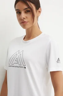 The North Face t-shirt sportowy Mountain Athletics Flex kolor beżowy NF0A8944FN41 - Koszulki sportowe damskie - miniaturka - grafika 1