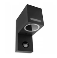Lampy ogrodowe - Masterled Lida LED kinkiet elewacyjny z czujnikiem ruchu grafitowy 5043lv - miniaturka - grafika 1