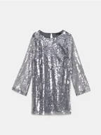 Sukienki - Mohito - Błyszcząca sukienka mini - szary - miniaturka - grafika 1