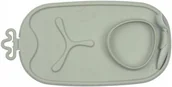 Miseczki i talerzyki dla dzieci - Podkładka Silikonowa Na Stół Do Nauki Samodzielnego Jedzenia Zwijana Szałwia B.box Roll + Go - miniaturka - grafika 1