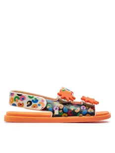 Melissa Sandały Mini Melissa Estrelar + Fabula Inf 35720 Pomarańczowy - Buty dla dziewczynek - miniaturka - grafika 1