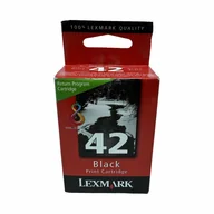 Tusze oryginalne - 18Y0142E LEXMARK 42 WKŁAD ATRAMENTOWY CZARNY - miniaturka - grafika 1