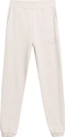 Spodnie męskie - Spodnie damskie 4F CAS F472 kremowe 4FAW23TTROF472 83S-XL - miniaturka - grafika 1