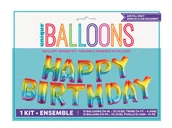 Balony i akcesoria - Balon foliowy ombre Happy Birthday 426x35 cm. - miniaturka - grafika 1