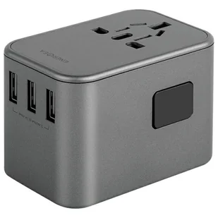 ENERGEA ład. siec. 3xUSB+2xUSB-C PD-PPS-QC 3.0 35.5W 3A2C adapter 4w1 US/UA/EU/UK szary/gunmetal Travelworld - Ładowarki do telefonów - miniaturka - grafika 9