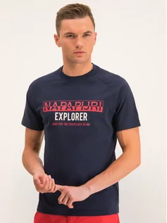 Koszulki i topy damskie - Napapijri T-Shirt Soves N0YIX3 Granatowy Regular Fit - grafika 1