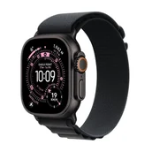 Smartwatch - Apple Watch Ultra 3 GPS + Cellular 49mm Tytan czarny pasek Alpine L Czarny - miniaturka - grafika 1