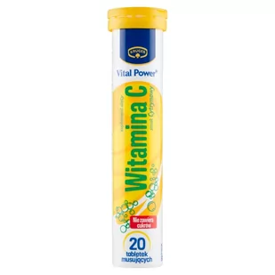 Krüger Vital Power Suplement diety witamina C smak cytrynowy 84 g (20 sztuk) - Witaminy i minerały - miniaturka - grafika 1