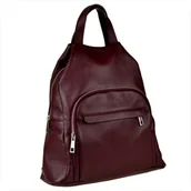 Plecaki - Borse in Pelle torebko-plecak w kolorze bordowym - miniaturka - grafika 1