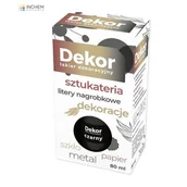 Emalie - Lakier dekoracyjny Dekor 80 ml czarny - miniaturka - grafika 1