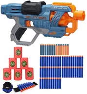 Zabawki militarne - Nerf Elite 2.0 Commander E9485 + 50 strzałek + opaska + cele - miniaturka - grafika 1