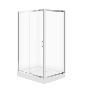 Kabina Prysznicowa Cersanit Arteco 90X120X190 prostokątna lewa transparentny brodzik Tako 16cm biały S601-355 - Kabiny prysznicowe - miniaturka - grafika 1