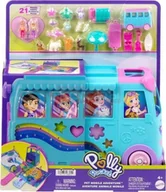 Lalki dla dziewczynek - LALKA POLLY POCKET PODRÓŻNY VAN zestaw do zabawy dla dzieci +4 lata JCC22 - miniaturka - grafika 1