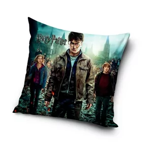 Carbotex Poszewka licencyjna 40x40 Harry Potter Hermiona Ron hp203022 - Pościel dla dzieci - miniaturka - grafika 1