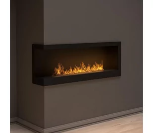 InFire - Narożny BIO kominek 45x120 cm 3kW czarny - Kominki wolnostojące - miniaturka - grafika 1