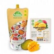 Desery dla dzieci - Purena Pulpa z mango 100% 1 kg - miniaturka - grafika 1