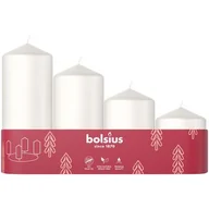 Świece - Świeca Pieńkowa Ass Tray 4 sztuki mroźna Biel - miniaturka - grafika 1