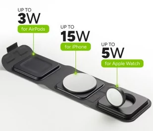 Mophie 3w1 travel charger z MagSafe (2023) - Ładowarki do telefonów - miniaturka - grafika 1