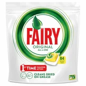 Środki do zmywarek - Fairy Oryginal Lemon All In One tabletki 84 szt - miniaturka - grafika 1