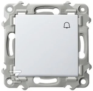 Łącznik zwierny "dzwonek" - BIAŁY, SZAFIR - Klawisze i ramki - miniaturka - grafika 1