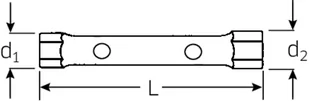 Klucz rurowy nasadowy 12x13mm dwustronny STAHLWILLE - Klucze i nasadki - miniaturka - grafika 2