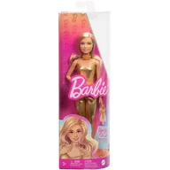 Lalki dla dziewczynek - Barbie Fashionistas Lalka Złoty kombinezon - miniaturka - grafika 1