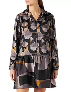 Sisley Damska sukienka 4ENNLV02Q, wielokolorowa, 74Z, 40 - Sukienki - miniaturka - grafika 1
