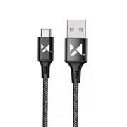 Kable USB - Wozinsky kabel USB - USB Typ C 2,4A 2m czarny(WUC-C2B) - miniaturka - grafika 1