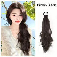 Pozostałe akcesoria fryzjerskie - TEMU 50.8cm Elegancki Luźny Falowany Syntetyczny Wąsik Rozszerzenie Włosów - Włókno Odporne Na Ciepło, Antypoślizgowa Gumka, Niski Akcesorium Do - miniaturka - grafika 1