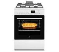 Kuchenki gazowo-elektryczne - Electrolux 600 LKK660222W Pieczenie parowe Termoobieg - miniaturka - grafika 1