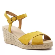 Espadryle damskie - Espadryle Geox D Gelsa Low D45NGC 00022 C2000 Yellow - miniaturka - grafika 1