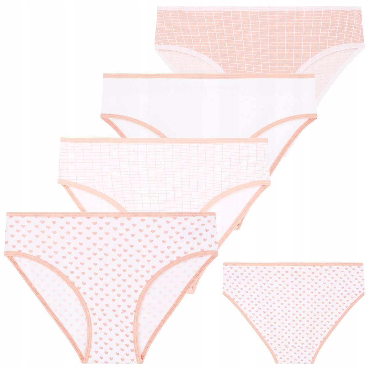 4X Majtki Damskie Bawełniane Figi Bikini Kolorowe Urocze Moraj Roz.134-140