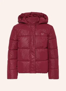 Guess Kurtka Pikowana Z Odpinanym Kapturem rot - Moda i Uroda OUTLET - miniaturka - grafika 1
